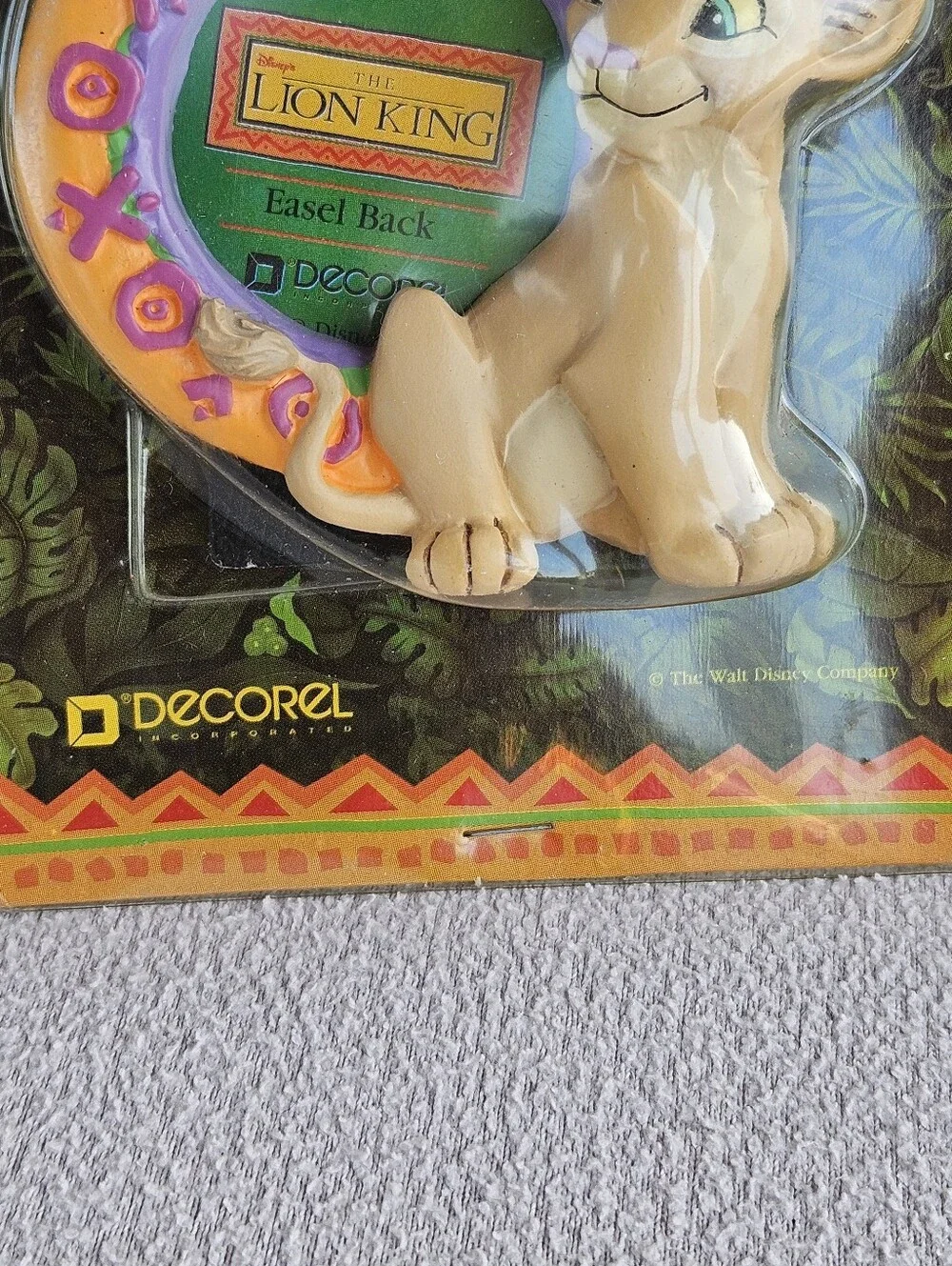 VTG Disney Decorel The Lion King Nala Photo Picture Frame 1 1/2in 1990's